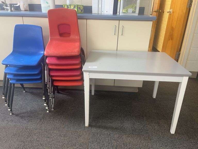 Small table and 10 chairs image