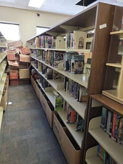 21 ft freestanding bookshelf unit- books not included image