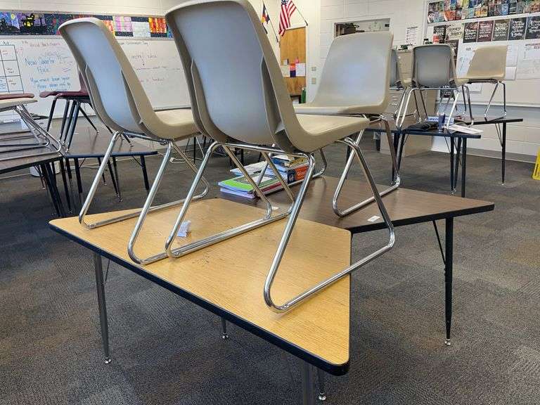 2- Table desks and 3 - chairs image