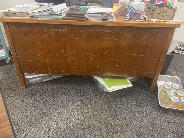 Desk and chair - contents not included image