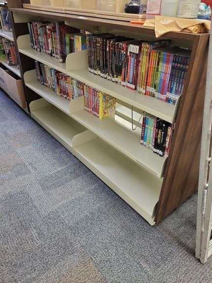 7ft freestanding bookshelf unit- books not included image