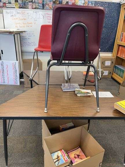 2- Table desks and 3- chairs image