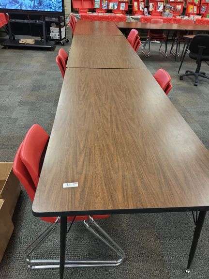 4 library tables 14 chairs image