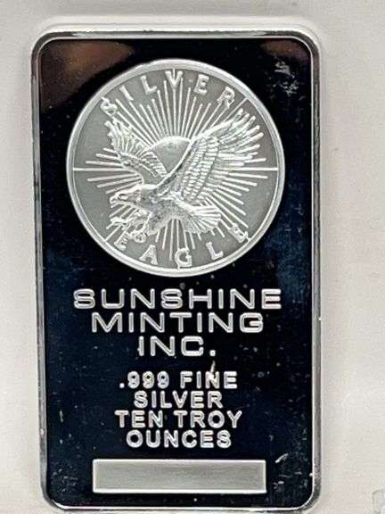 10 oz Sunshine Mint Silver Bar image