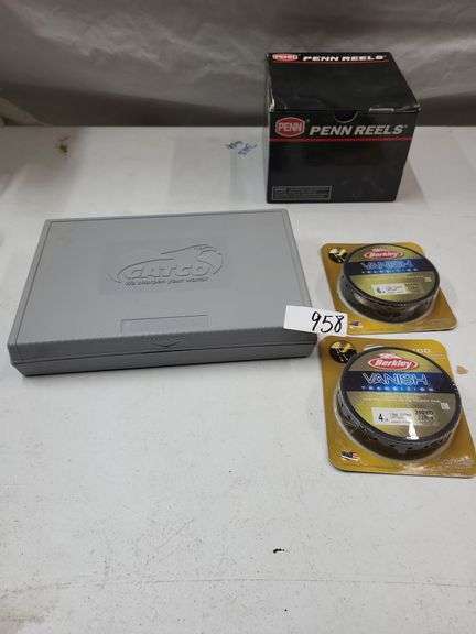 Penn reels 450SSH, BERKELEY FISHING LINE. GATKO KNIFE SHARPENER image