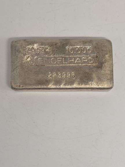 10 Troy Oz Engelhard Silver Bar .999 image