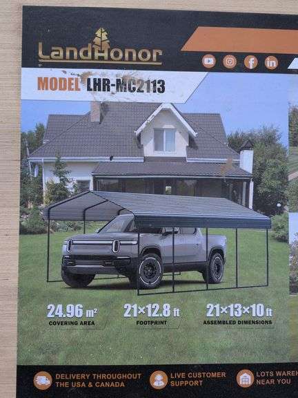 21'x13' Metal Carport image