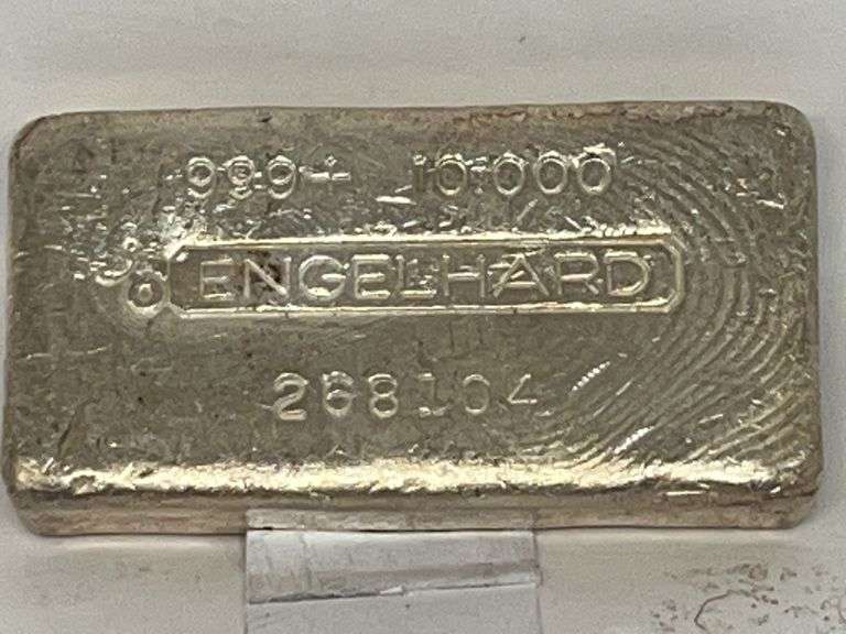 10 oz Engelhard Silver Bar .999 image