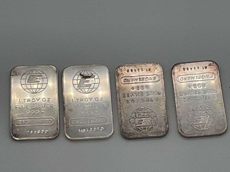 4 1 Troy Oz .999 Fine Silver Bars image