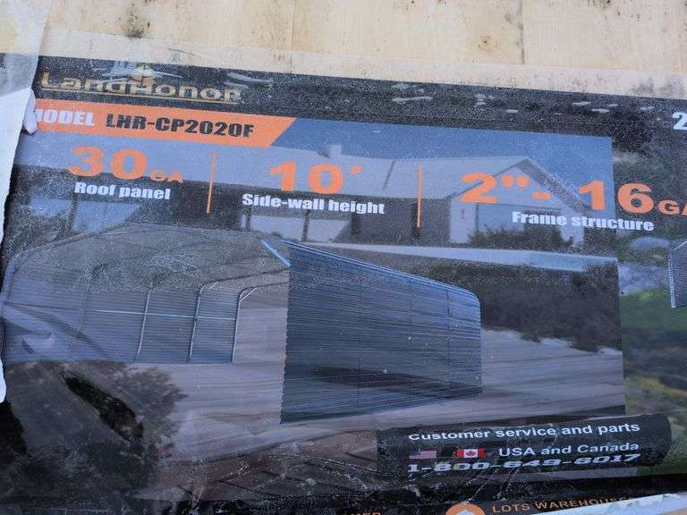 20'x20' All Steel Carport image