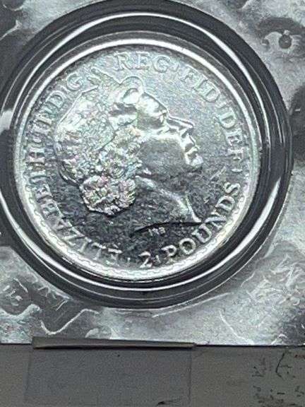 2013 United Kingdom Britannia 1 Oz Silver Coin image