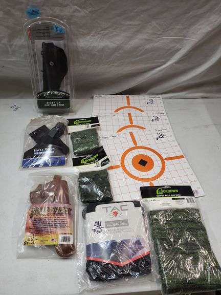 Holster lot, shooting targets, gun socks image