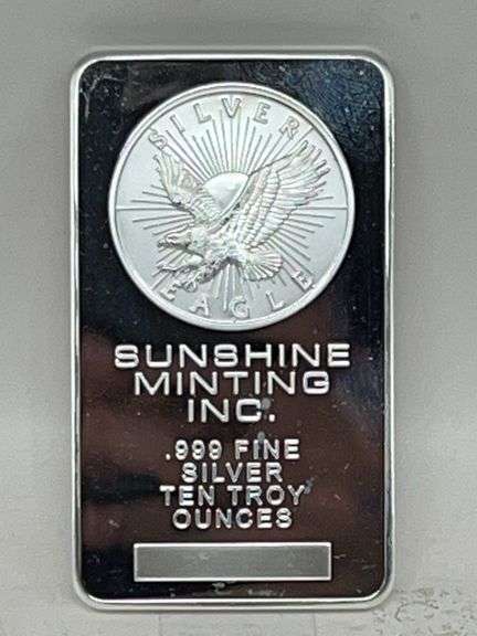10 oz Sunshine Mint Silver Bar image