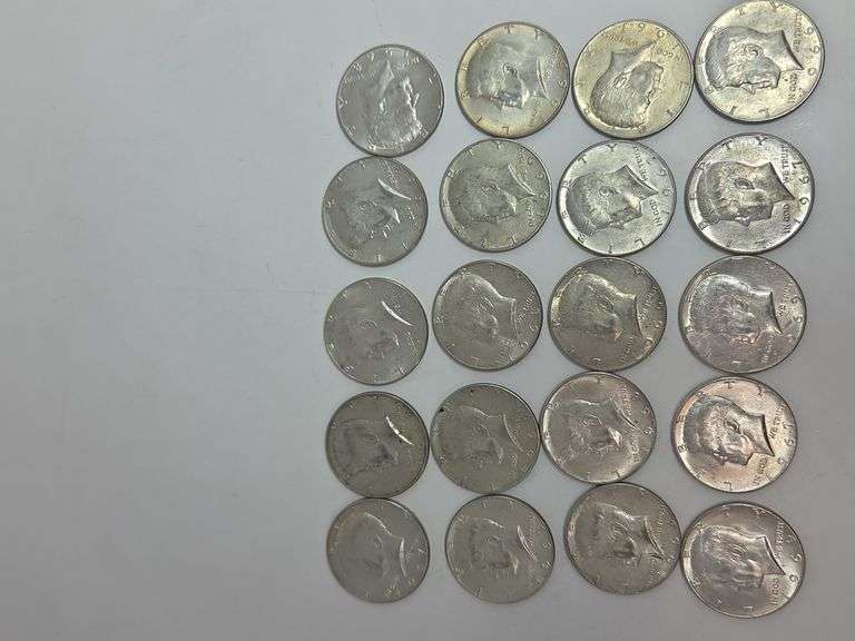 1 Roll of Kenndy Half Diff Dates 40% Silver in each Coin image