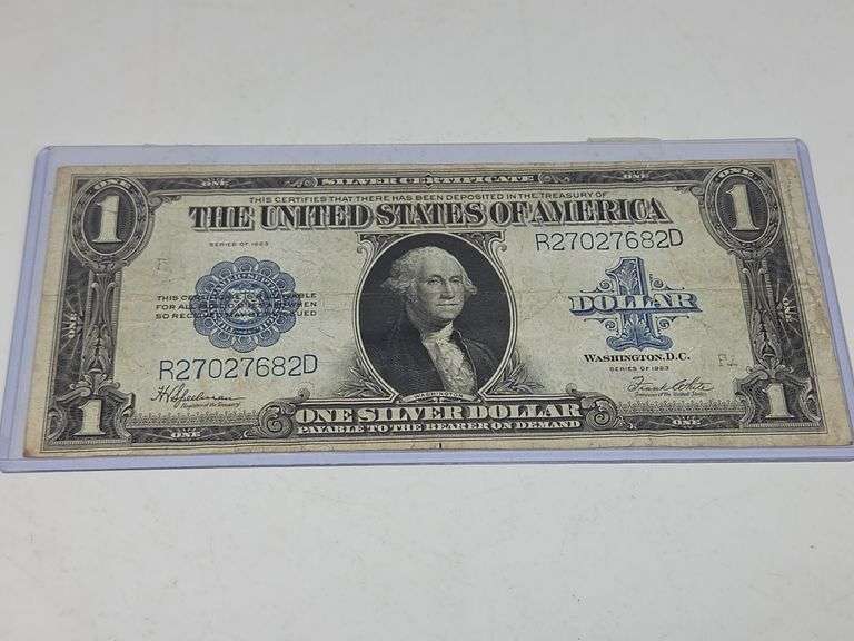 1923 $1 "Horse Blanket" Silver Certificate image