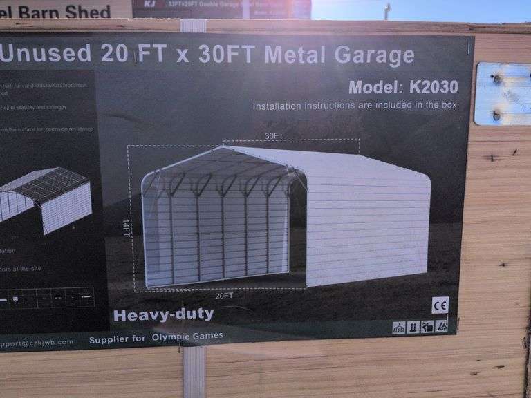 20ft x 30ft Metal Garage image
