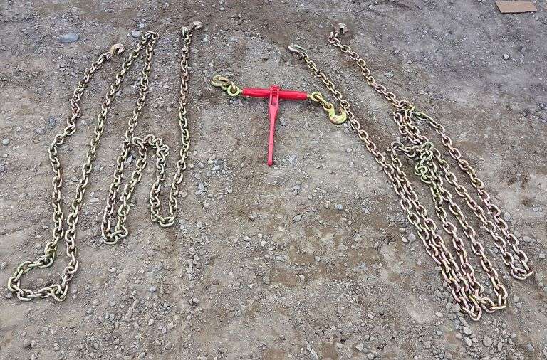 2 - G70 Chains & 1 - 9200lb Ratchet Binder image