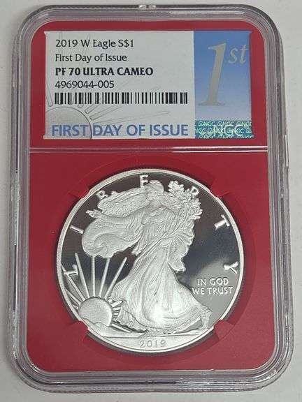 2019 W Silver Eagle PF 70 Ultra Cameo image