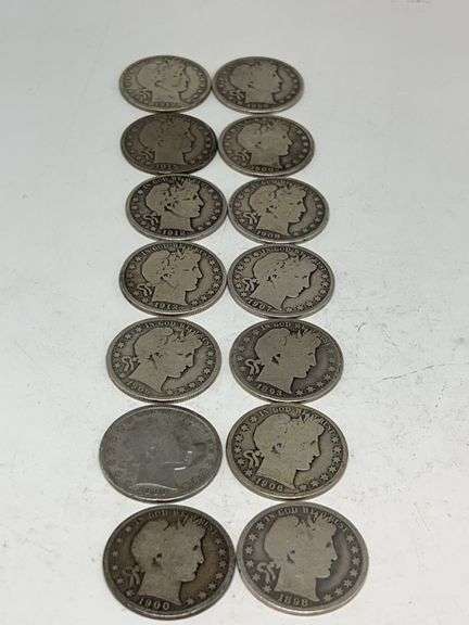 14 Barber Halfs Diff Dates image