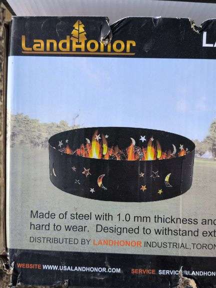 36in Round Metal Fire Pit Ring image