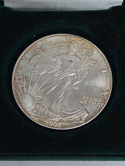 2002 American Silver Eagle Dollar .999 Fine Silver image