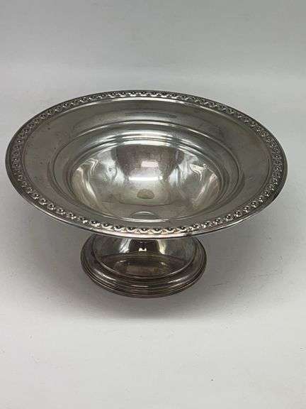 Rogers Sterling Silver Footed Bowl Weighted Reinforced 162 Grams Total Weight image