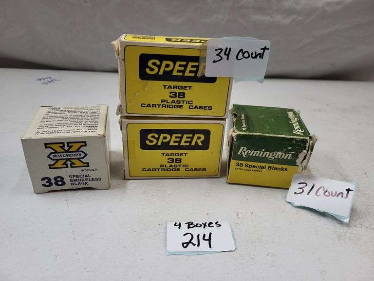 Collection of .38 Caliber Ammunition - Winchester, Remington, Speer image