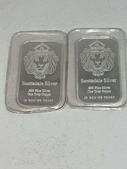 2 1 Troy Oz Scottsdale Silver Bars image