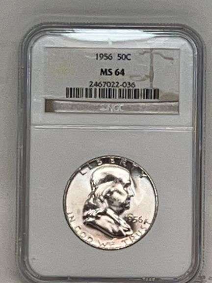 1956 Franklin Half Dollar MS 64 image