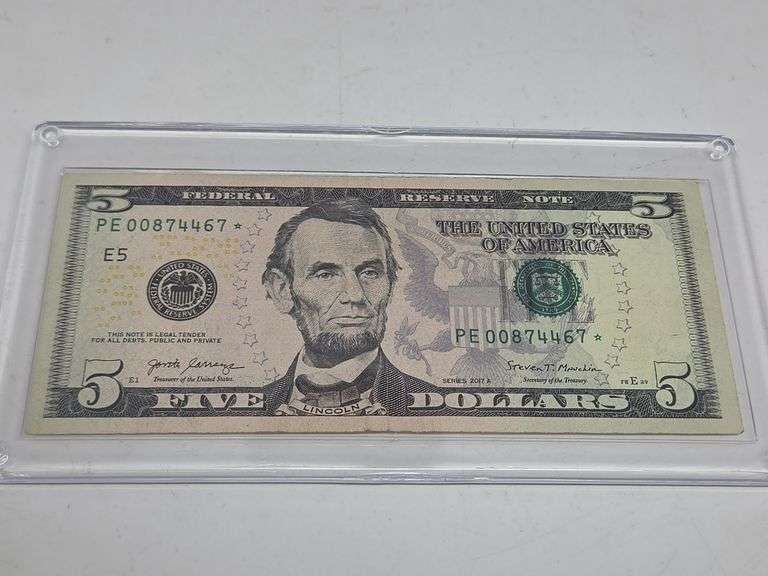 2017 5 Dollar Star Note image