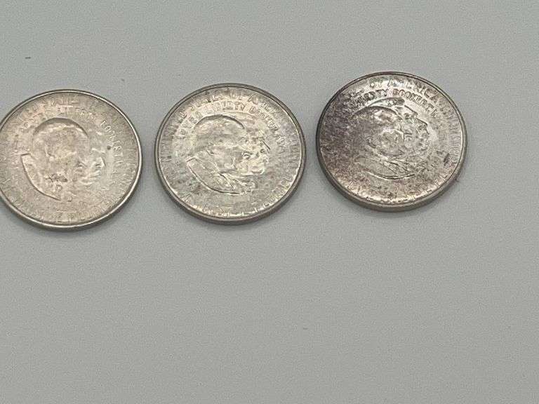 1954 P, D & S George Carver & Booker T Washington Half Dollars image