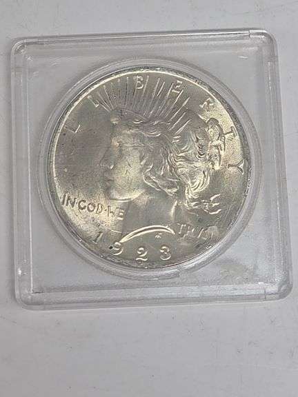 1923 Peace Dollar BU image
