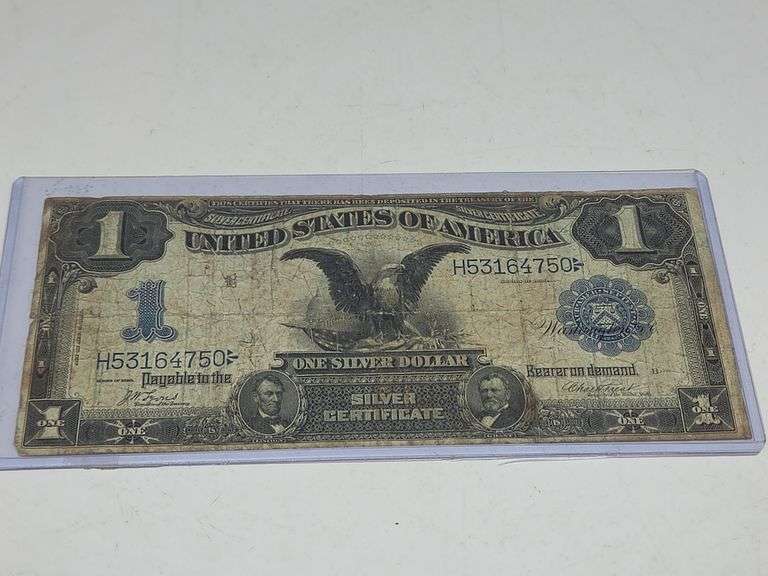 1899 $1 Silver Certificate "Black Eagle" Note United States Dollar image