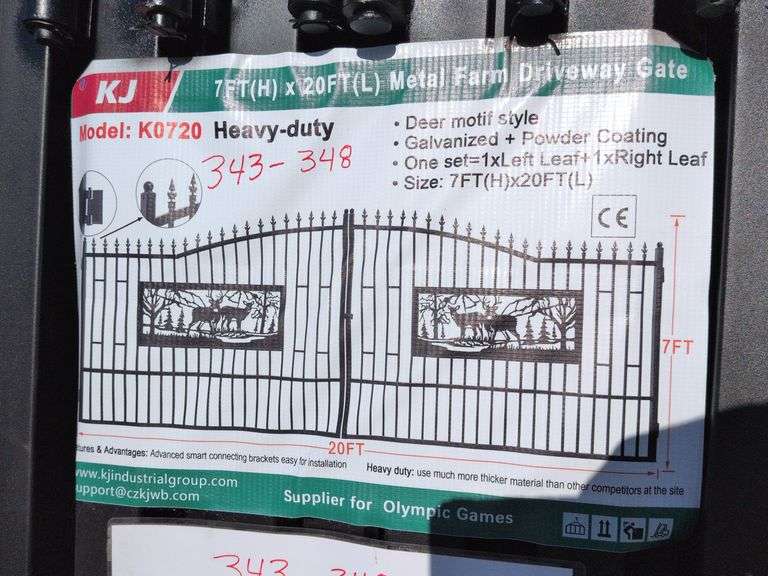 Set of Deer Motif Style Gates image