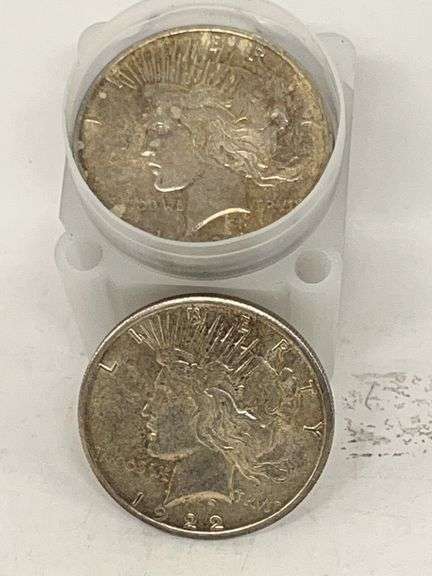 Roll of 20 Various Date Peace Dollars - High Grade image