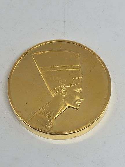 24 K Gold Plated Bronze Queen Nefertiti image