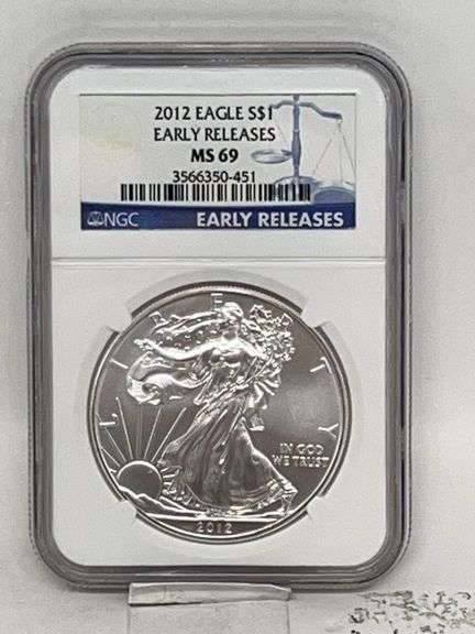 2012 Silver Eagle Early Release MS69 image