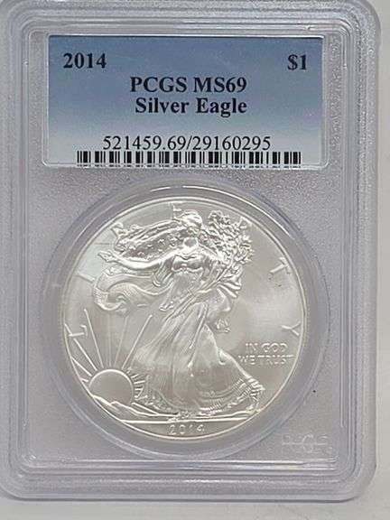 2014 American Silver Eagle Dollar PCGS MS 69 image