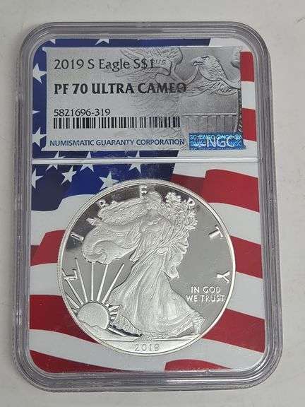 2019 Silver Eagle PF 70 Ultra Cameo Cant Get Any Better image