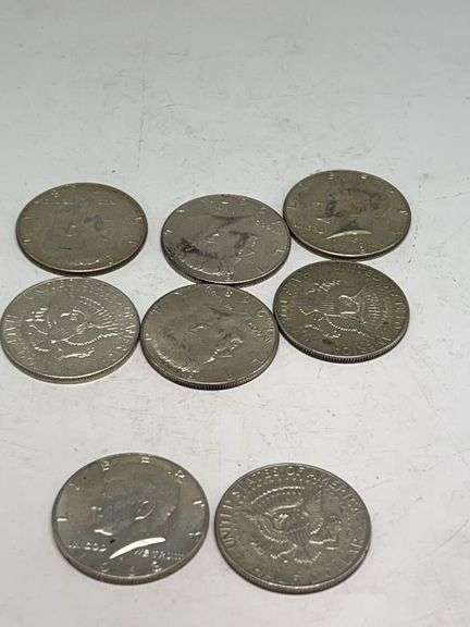 (8) Kennady Half Dollars Various Dates (Clad 40% Silver) image