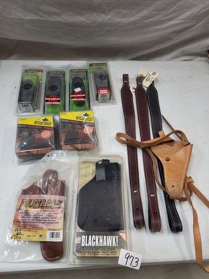Recoil pad lot, hip holsters, cricket leather slings image