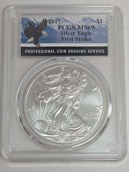 2017 Silver Eagle PCGS MS 69 First Strike image