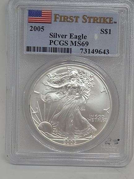 2005 American Silver Eagle First Strike PCGS MS 69 image