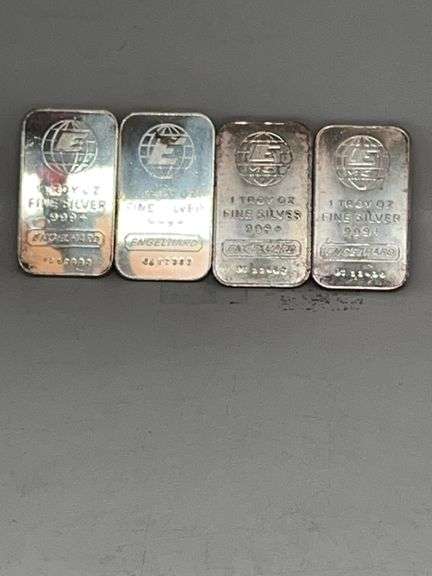 4 1 Troy Oz .999 Fine Silver Bars image