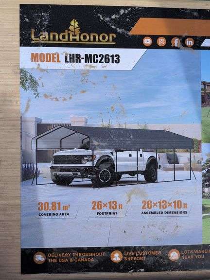 26'X13' Metal Carport image