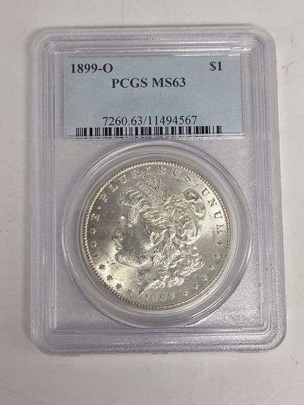 1899 O Morgan Silver Dollar MS 63 image