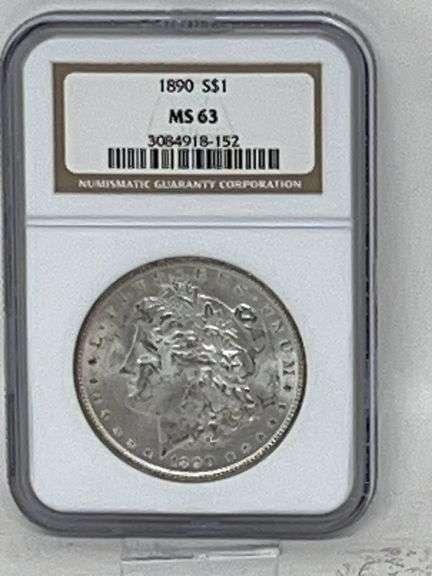 1890 Morgan Coin MS 63 image