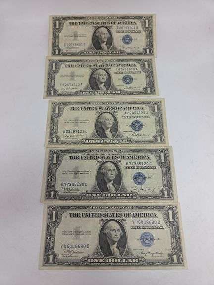 5 $1 Silver Certificates image