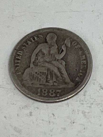 1887 P Seated Liberty Dime image