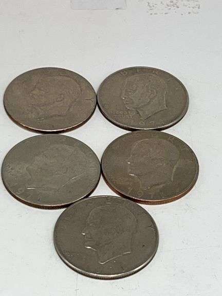 (5) 1971 Eisenhower Dollars BU image